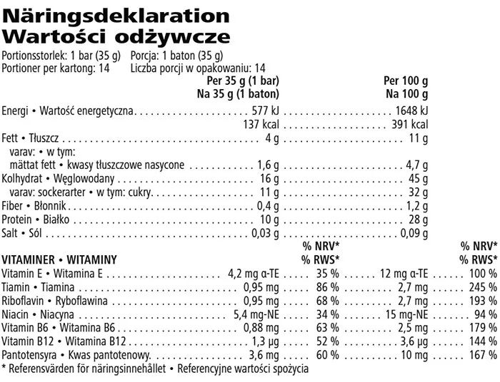 High Protein Iced Coffee Herbalife - składniki odżywcze